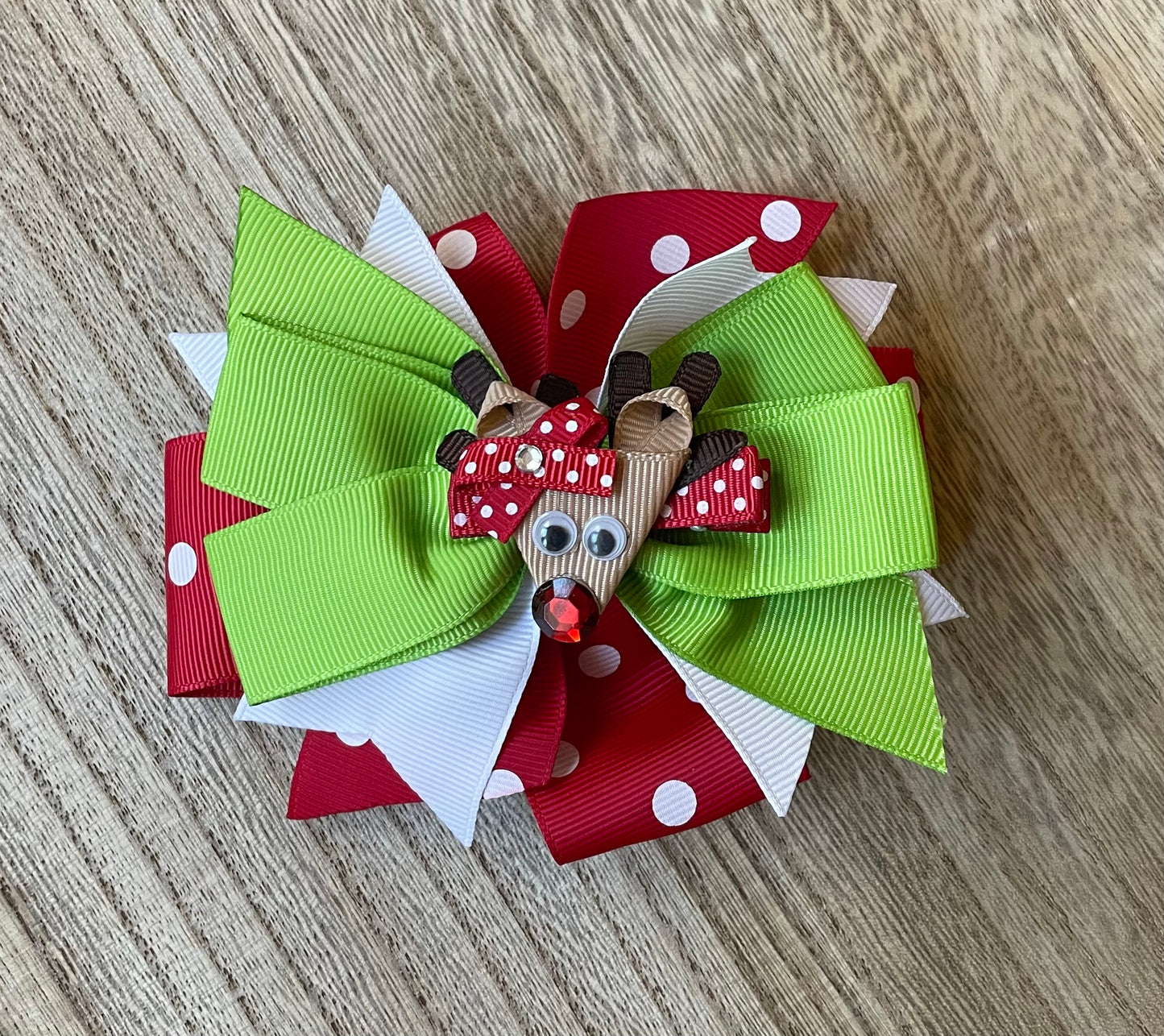 Rosie Reindeer Clip & Bow Set