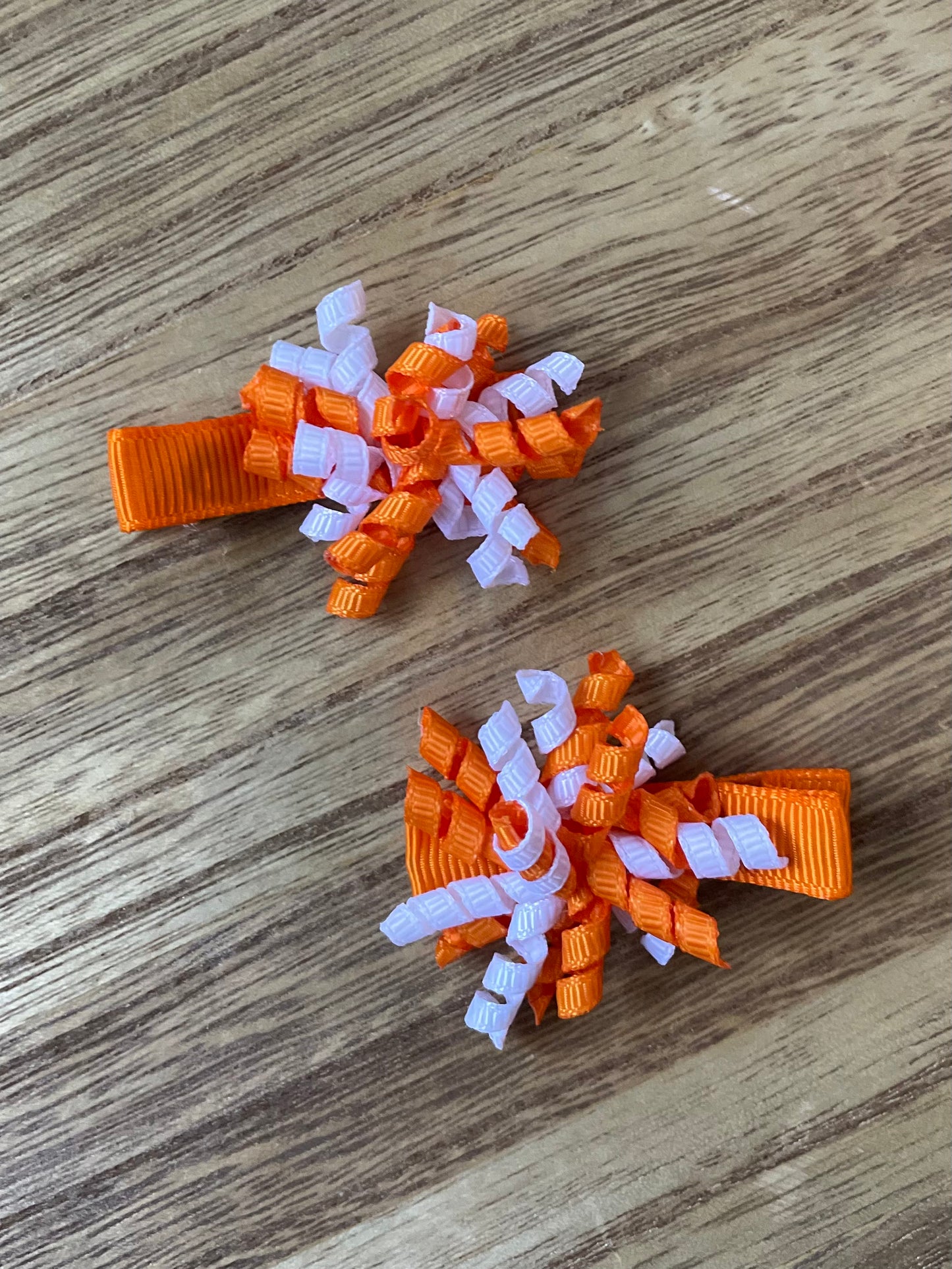 Orange & White Mini-Corkers (Set of Two)