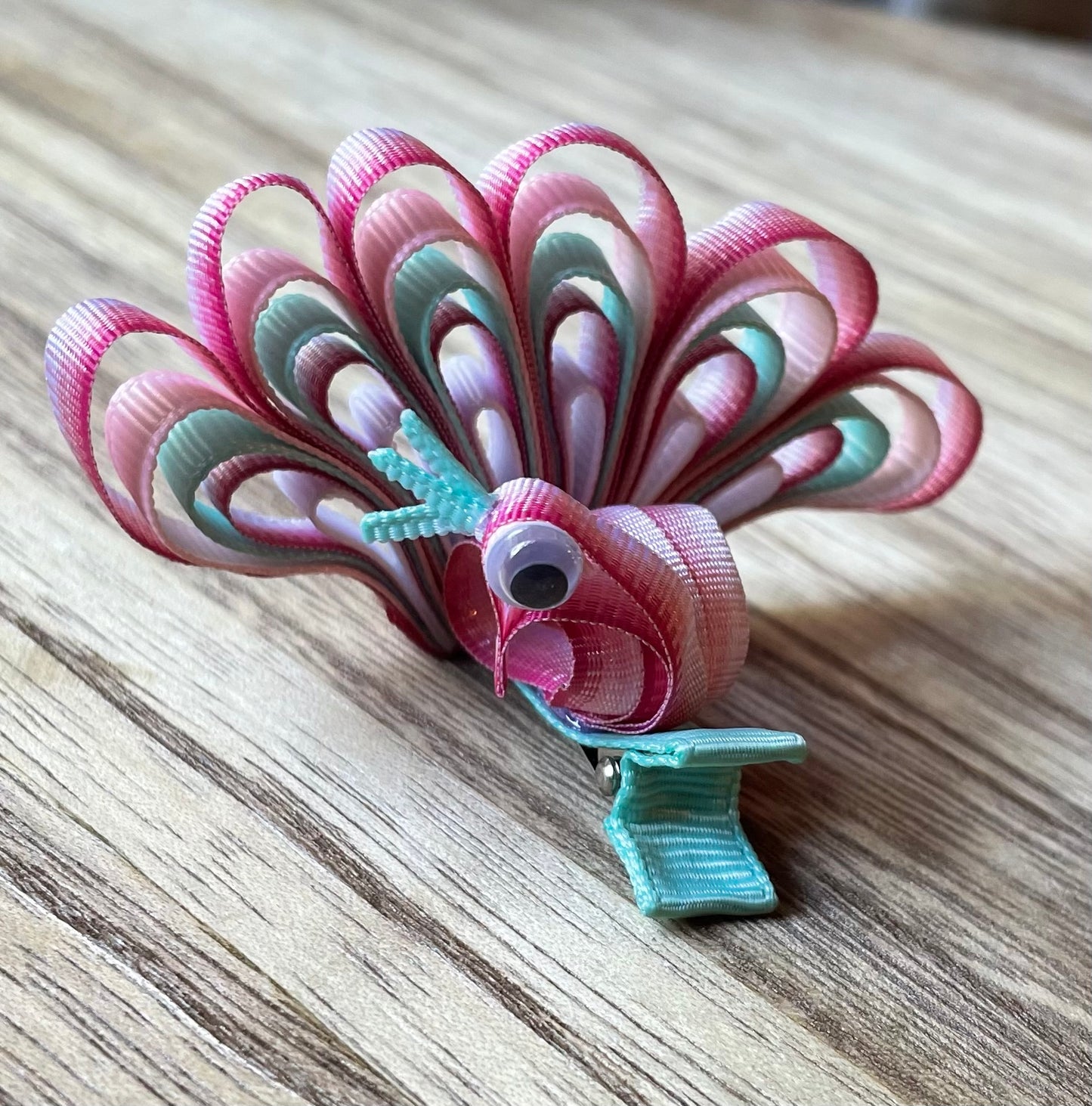 Peacock Hair Clip