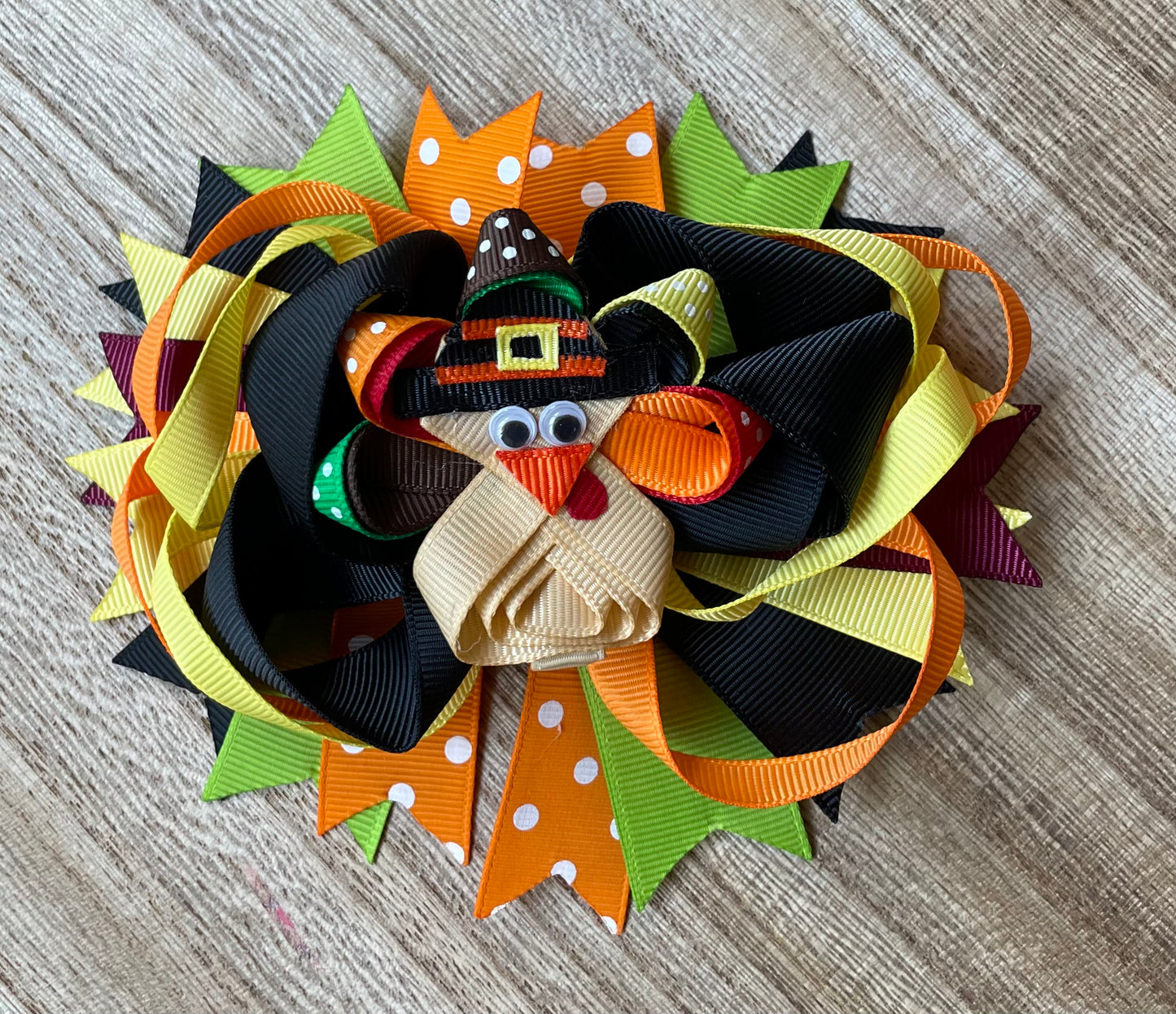 Turkey Tom Harvest Fest Boutique Bow