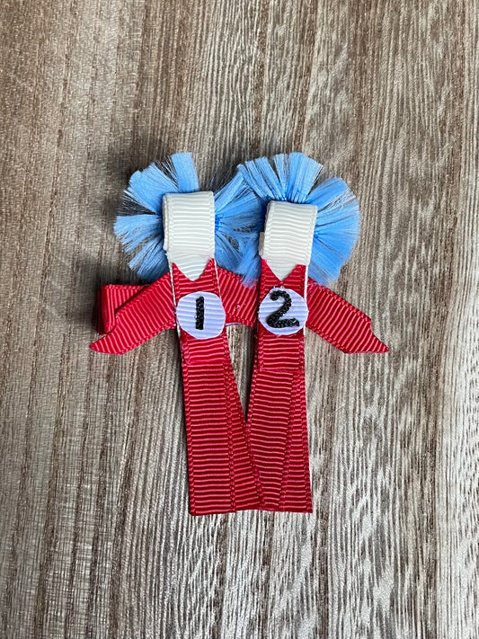 Thing One & Thing Two Hair Clip