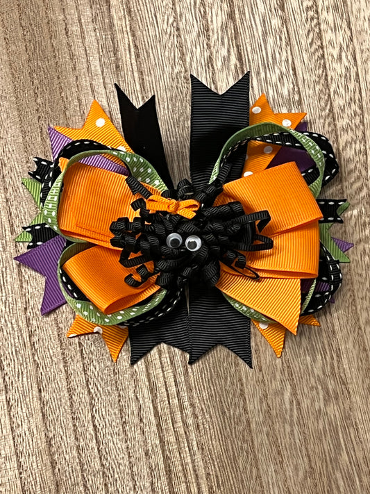 Spunky Spider Clip and Bow Set