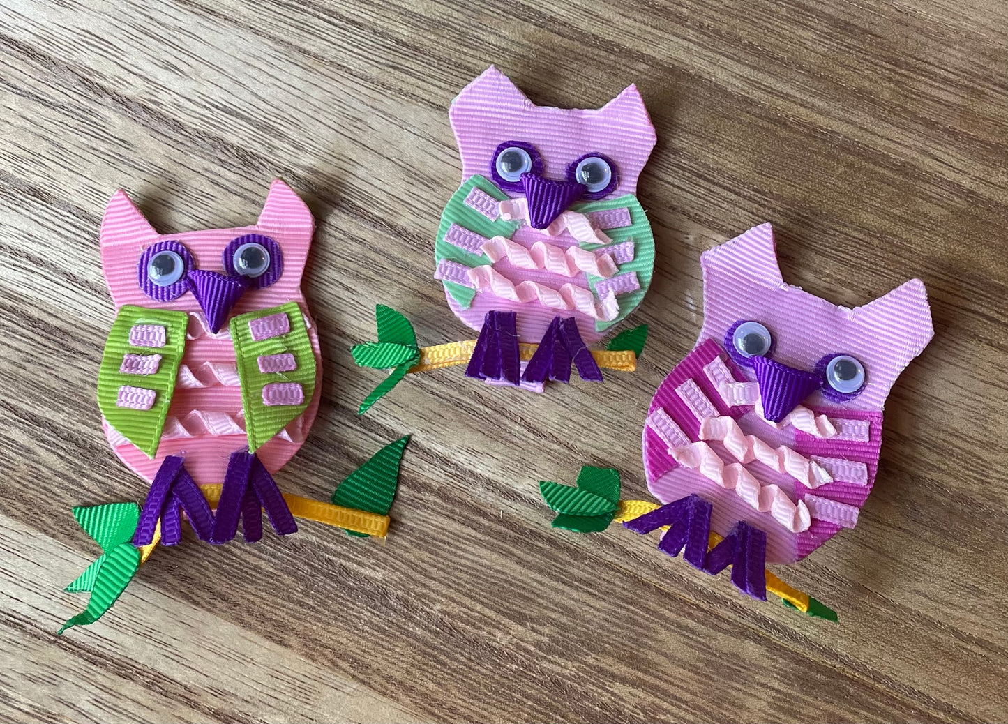 Owl on Branch Hair Clip